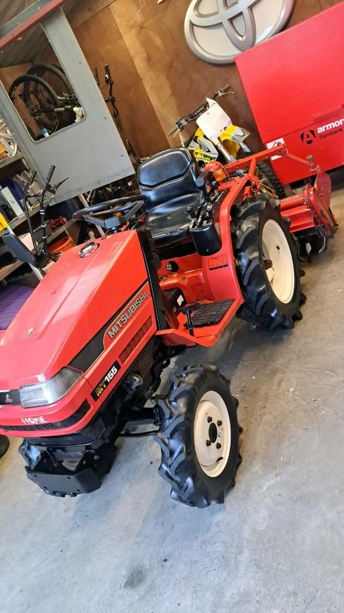 mitsubishi mt155 4wd  garden tractor  vans / cars - Image 4