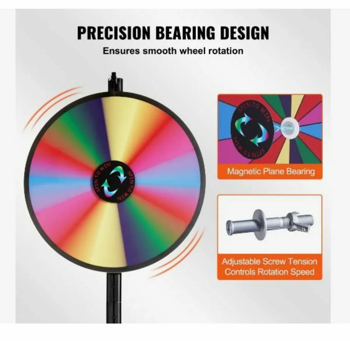 24 inch Spinning Prize Wheel - Image 3