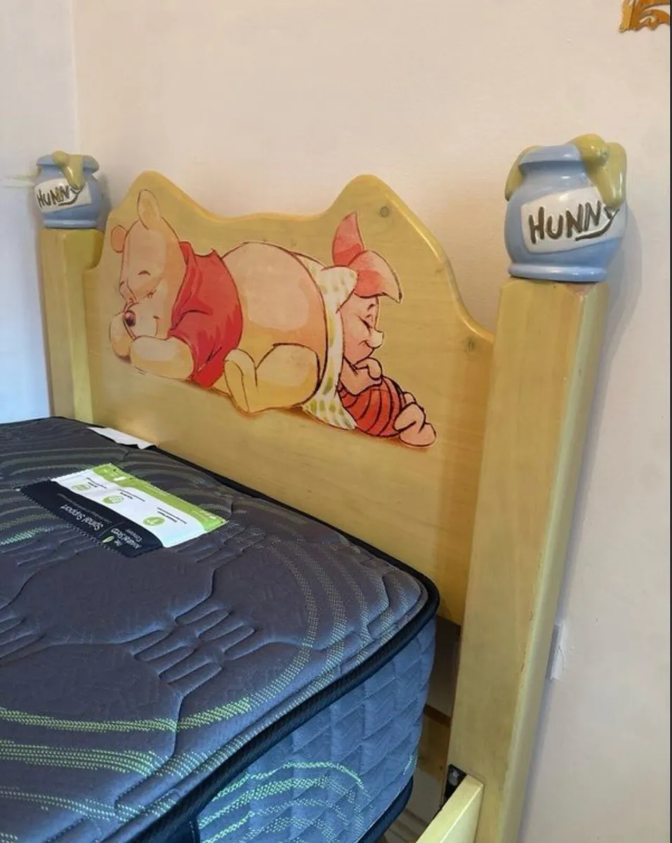 Bespoke Solid Oak Single Bed - Image 4