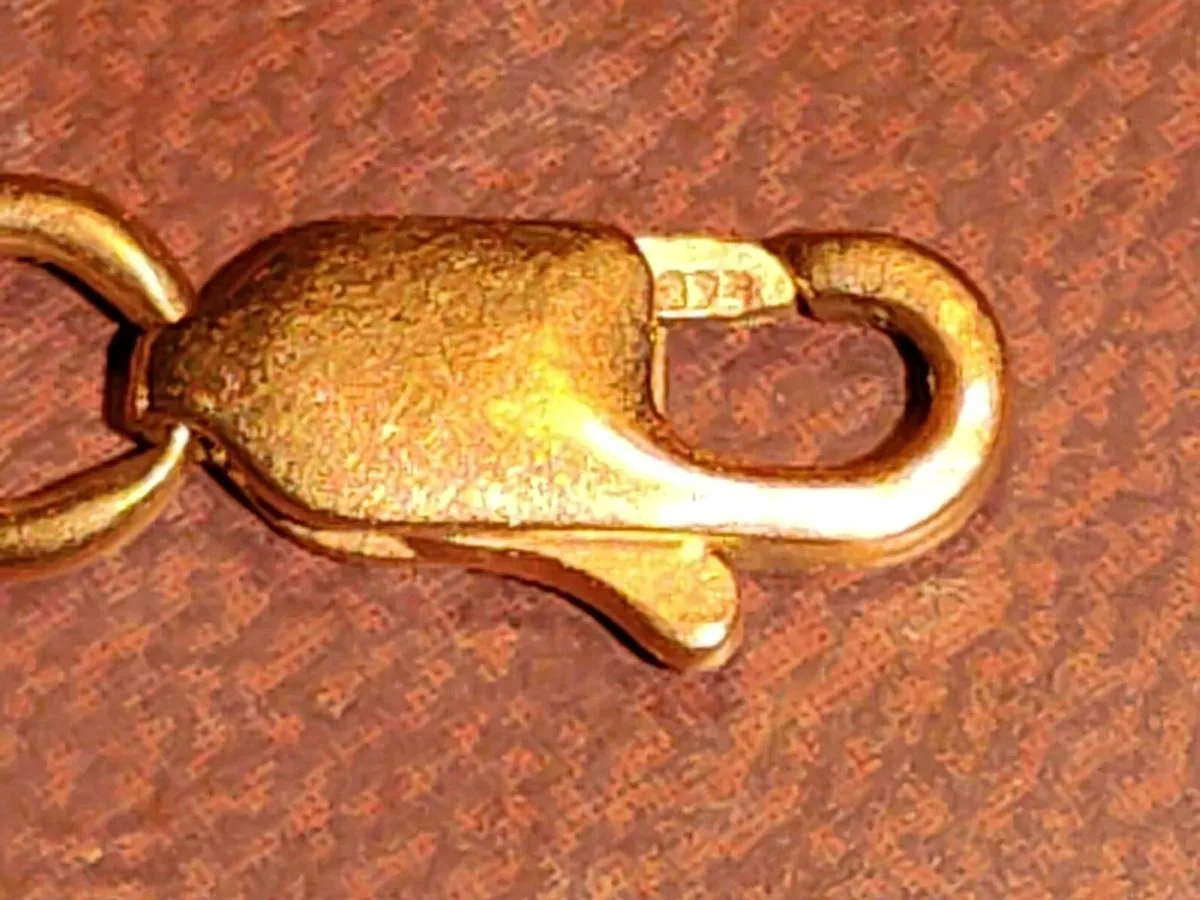 CHUNKY T-BAR,9CT Solid Gold 8"Long 8.72g Bracelet - Image 3