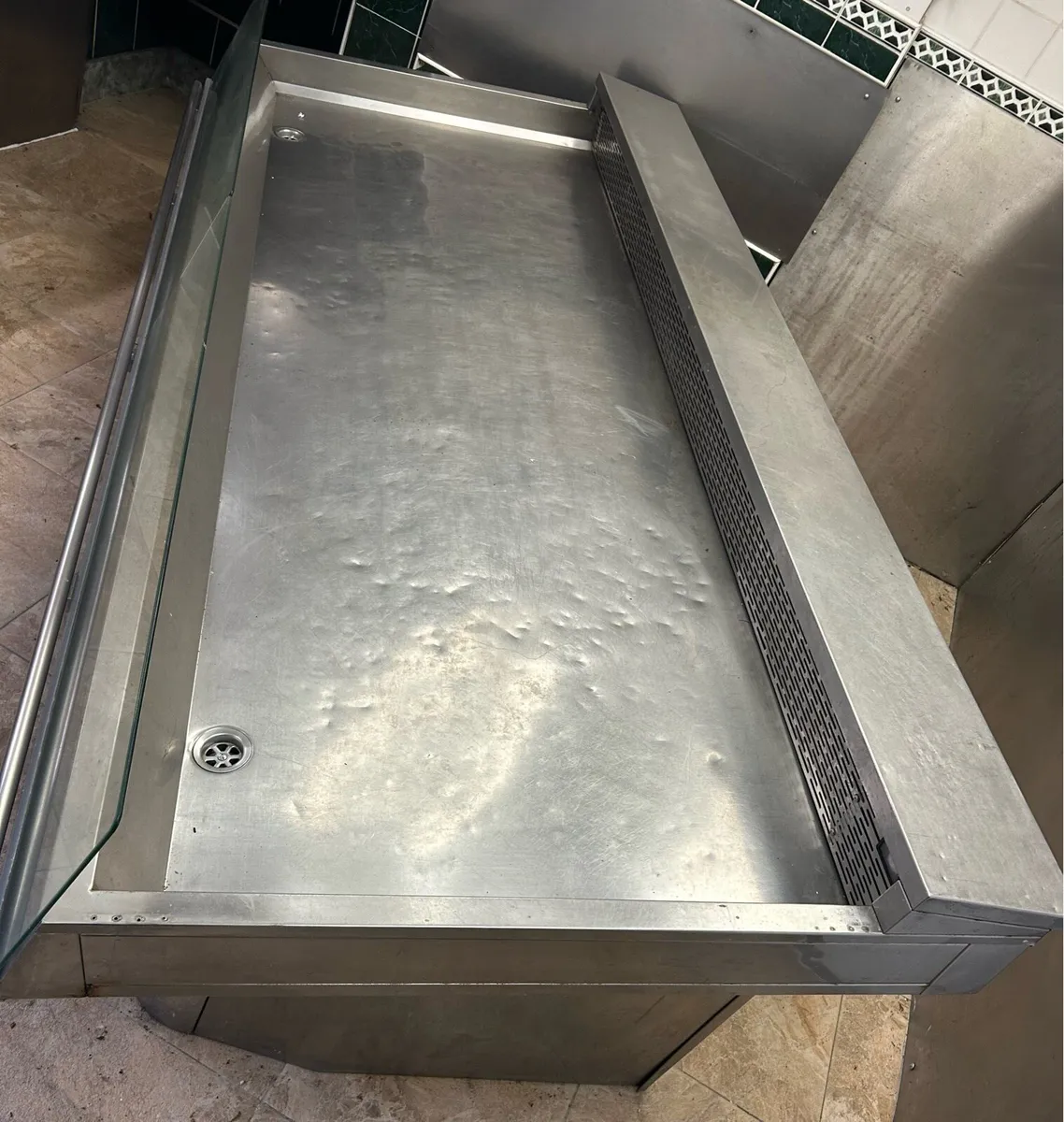 Fish / meat refrigerated stainless steel display - Image 3