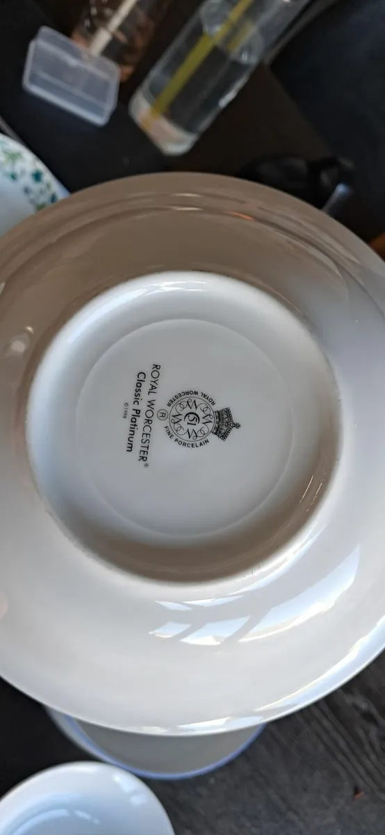 Ceramic cups, bowls, plates (Irish and Danish brnd - Image 4