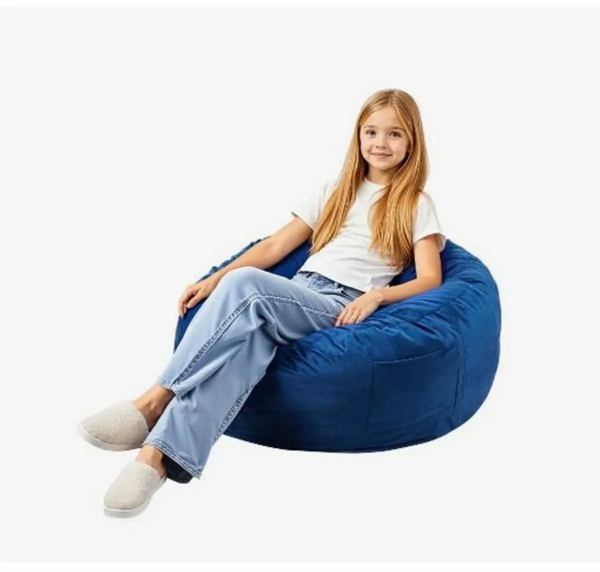 Bean Bag Chair, 3 feet Round Bean Bag Chair - Image 1