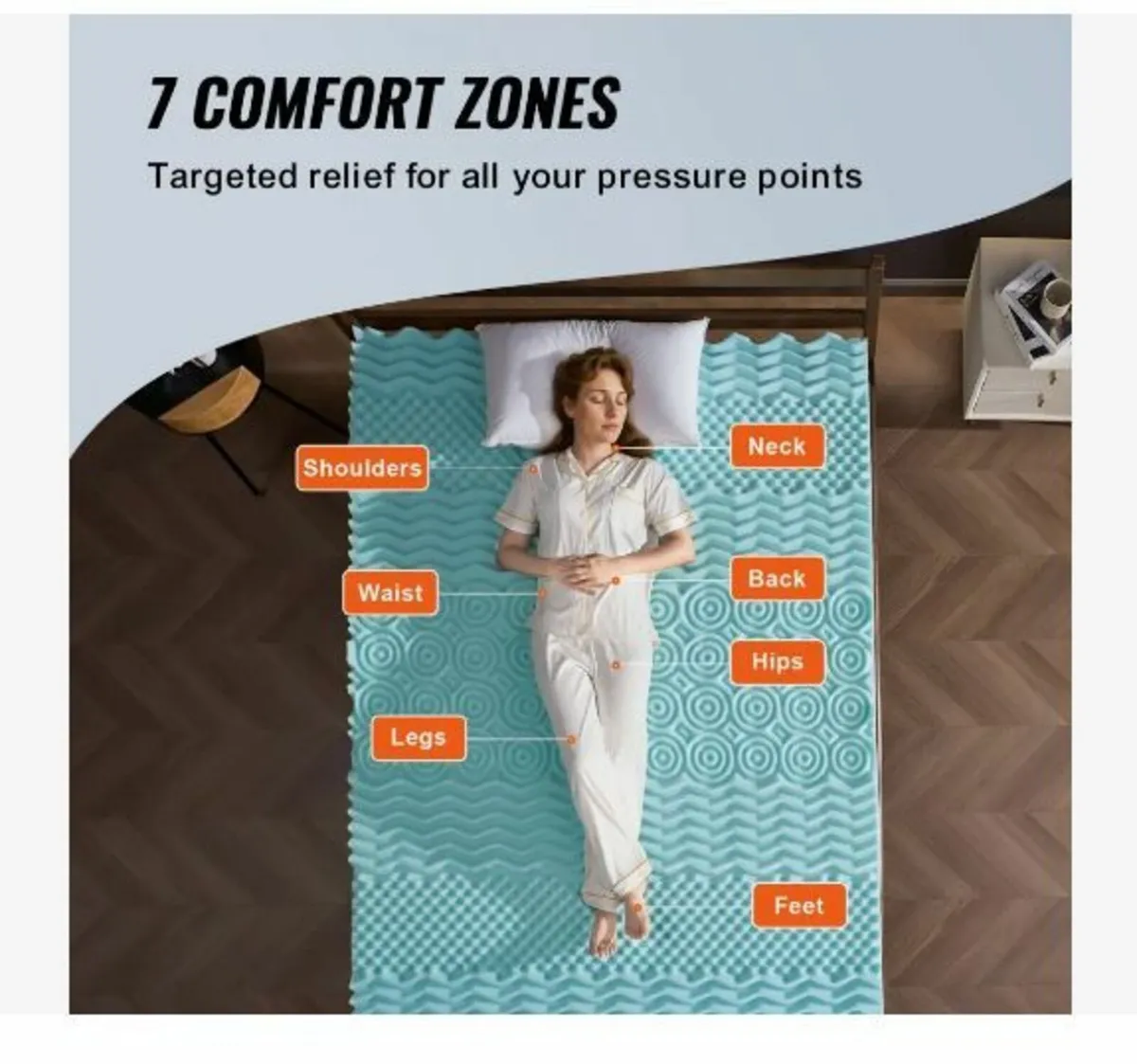 Mattress Topper, Queen Size, 50.8 mm - Image 4