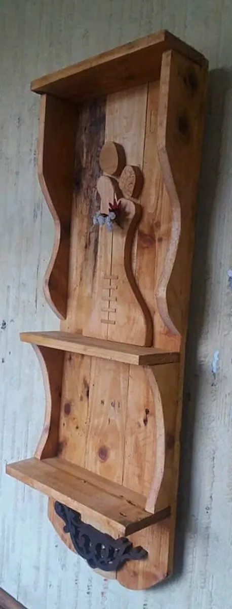 Rustic Driftwood Couple Floating Shelf Piece. - Image 3