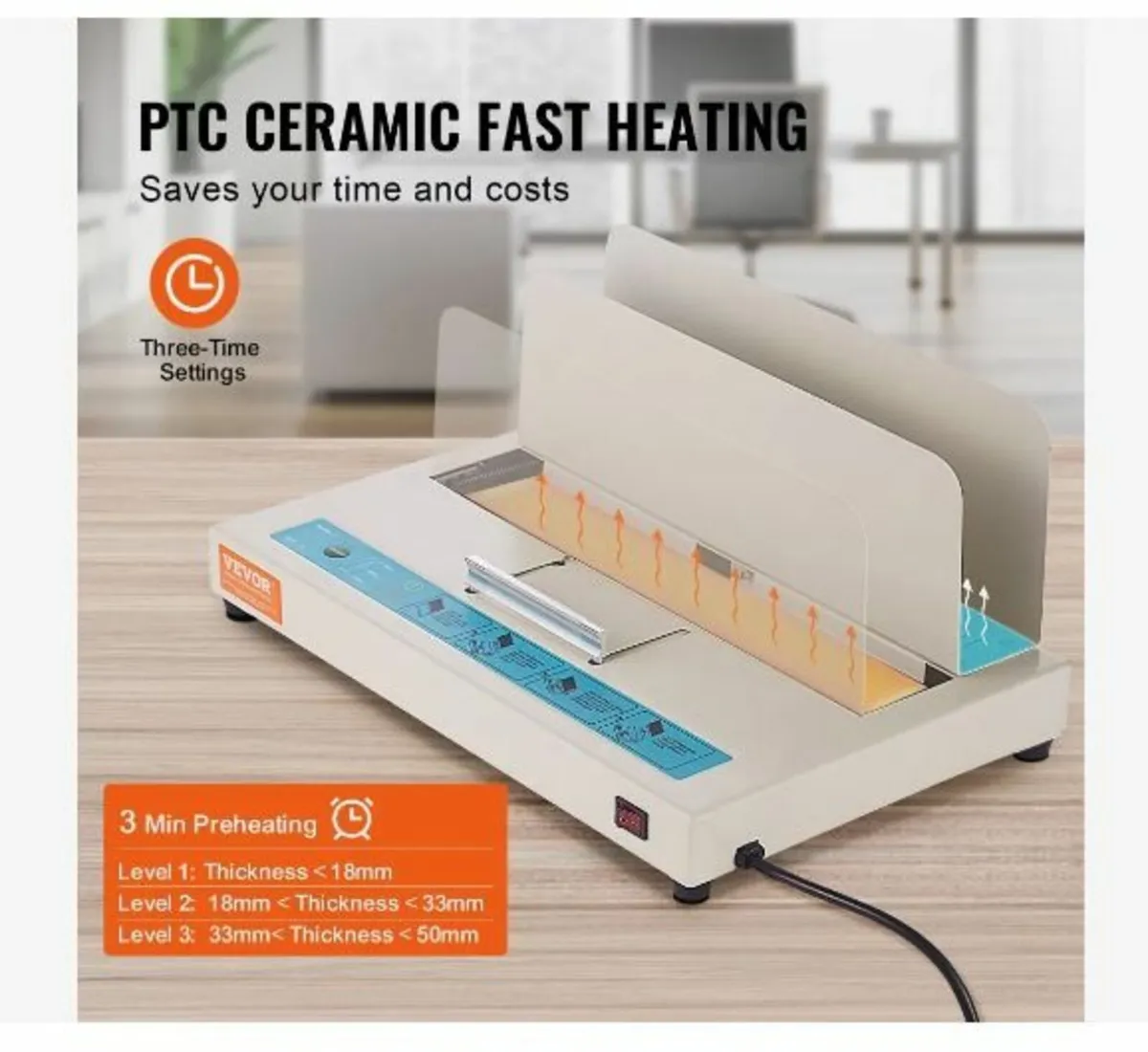 Thermal Binding Machine, 500 Sheets Capacity - Image 3