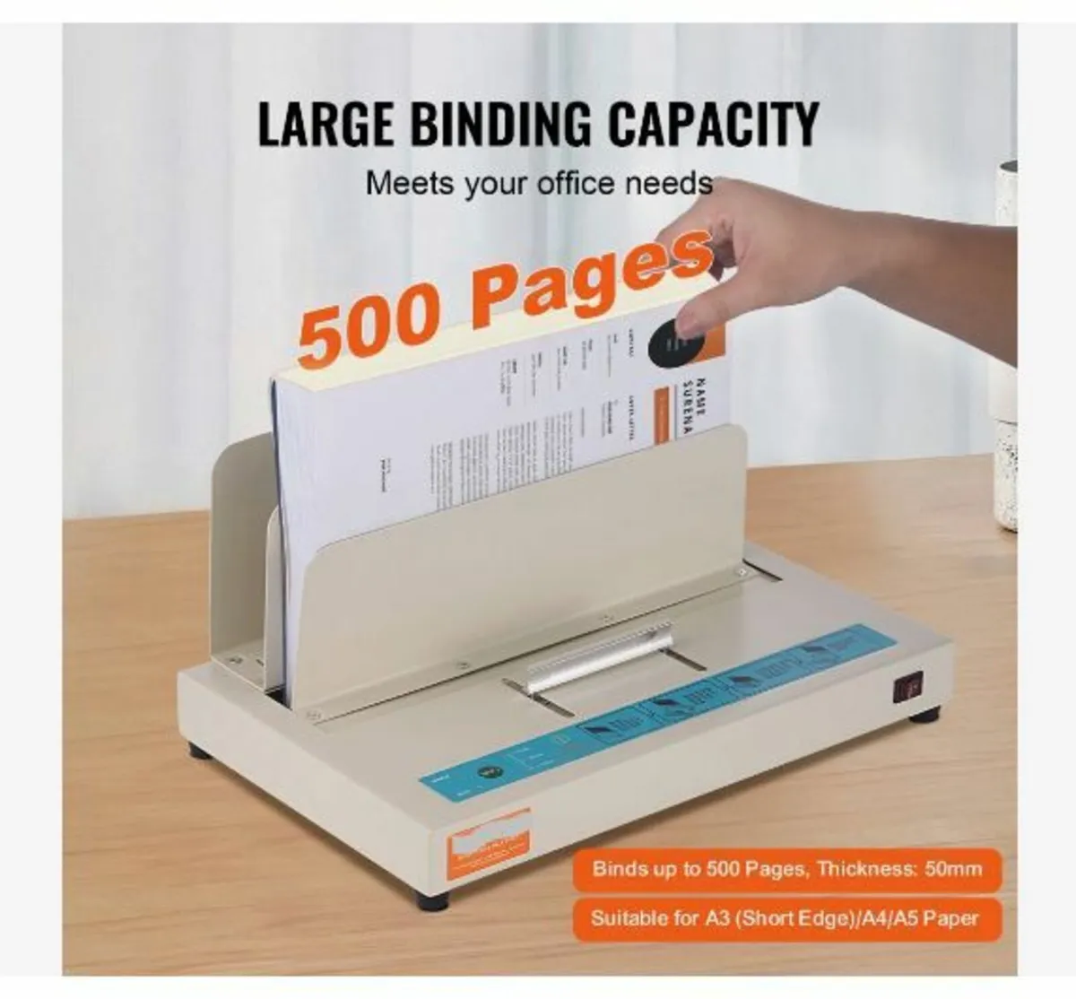 Thermal Binding Machine, 500 Sheets Capacity - Image 4