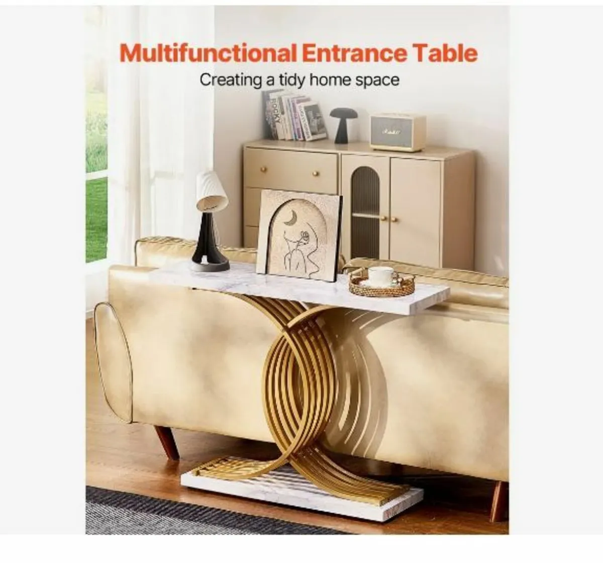 Narrow Console Sofa Table, 39.4 inches - Image 1