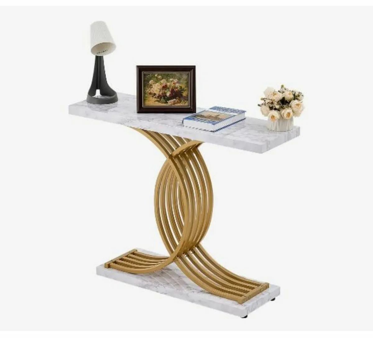 Narrow Console Sofa Table, 39.4 inches - Image 4