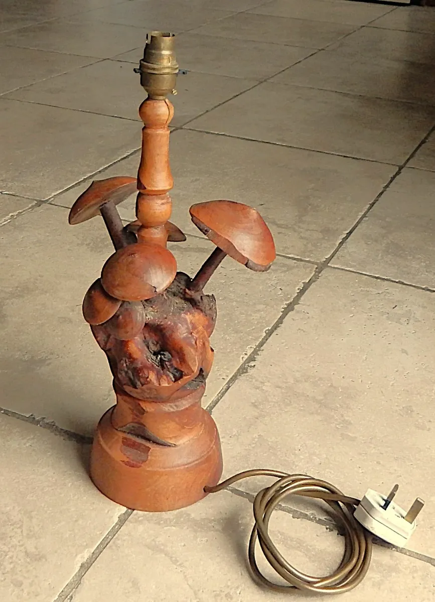 Handmade Wooden Table Lamp - Image 1