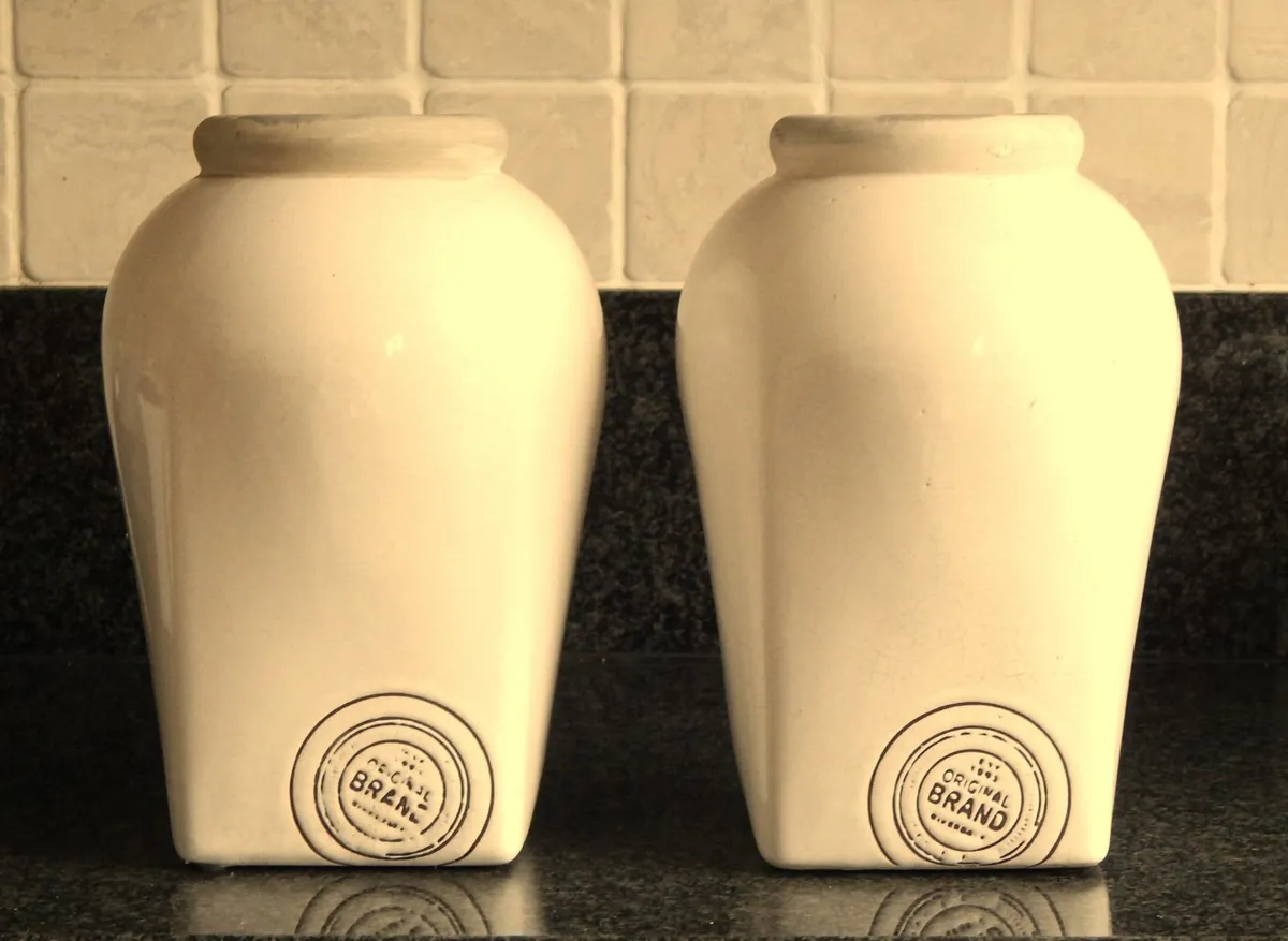 2 Riverdale Pottery Vases - Image 1