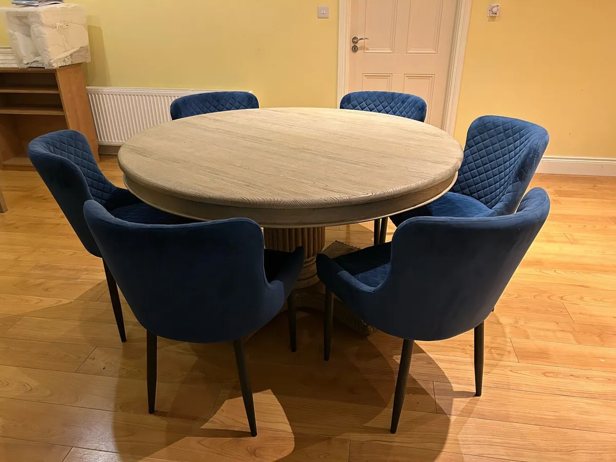 Wood Table & Chairs - Image 2