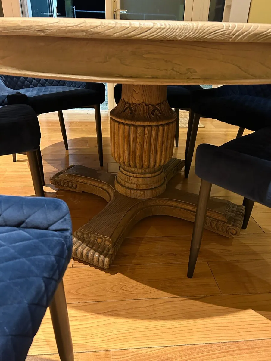 Wood Table & Chairs - Image 3