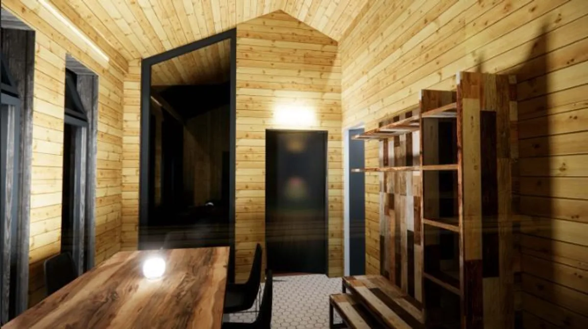 All Wood Premium Garden Sauna with Shower - Image 3