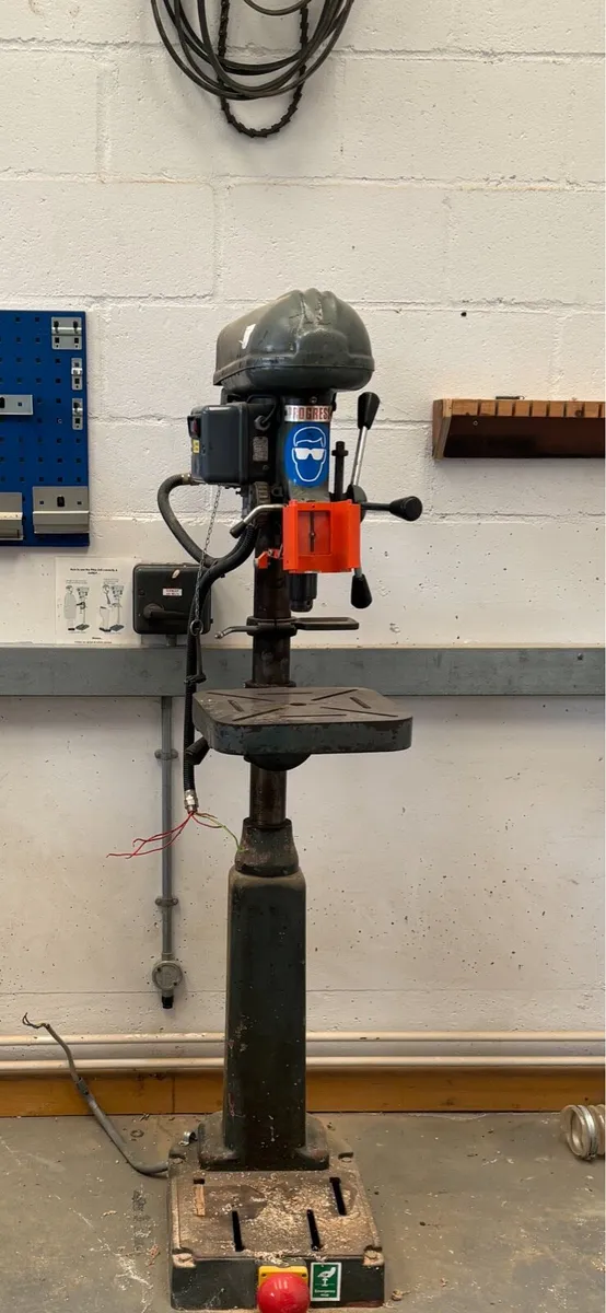 3 phase machine pillar drill bandsaw lathe - Image 1