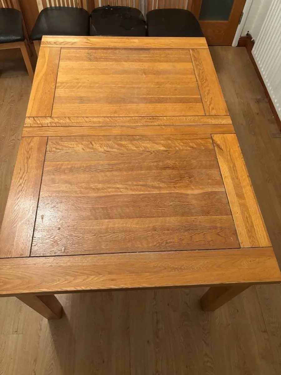 Good for rental property or private home.Real leather sofa set and solid wood 4 to 8 seater dining table and 6 chairs. - Image 3