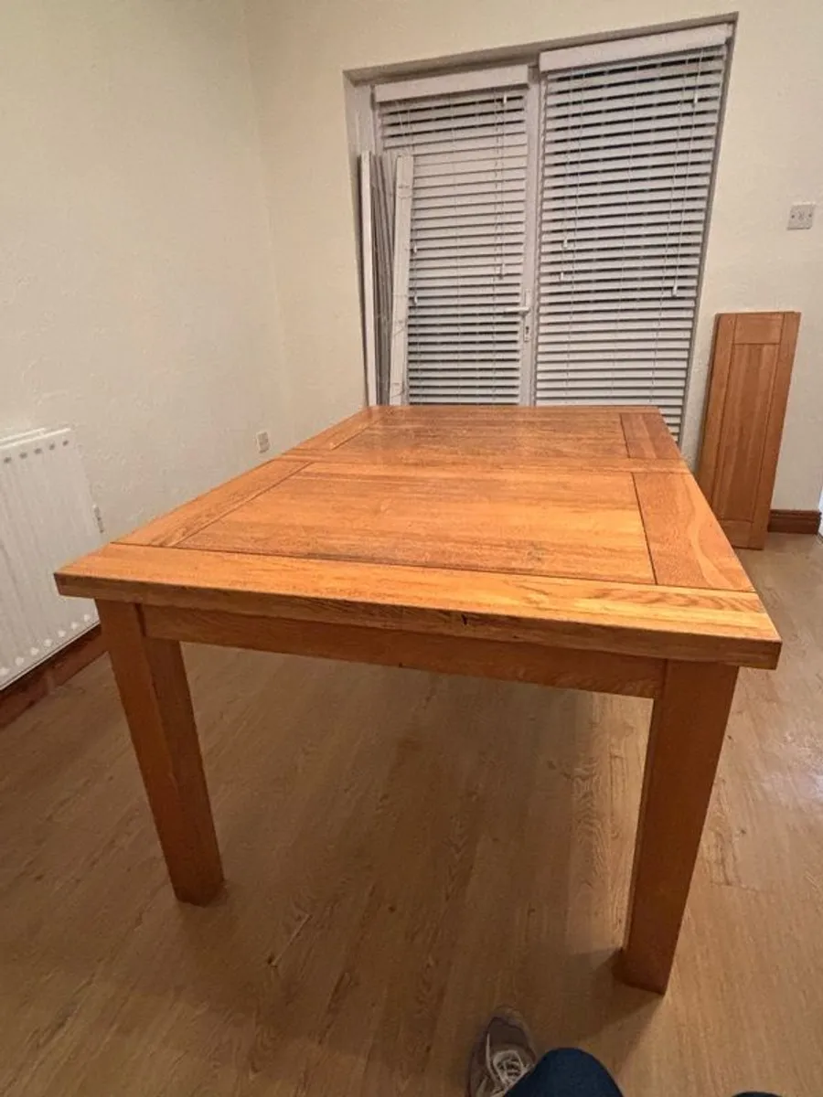 Good for rental property or private home.Real leather sofa set and solid wood 4 to 8 seater dining table and 6 chairs. - Image 4