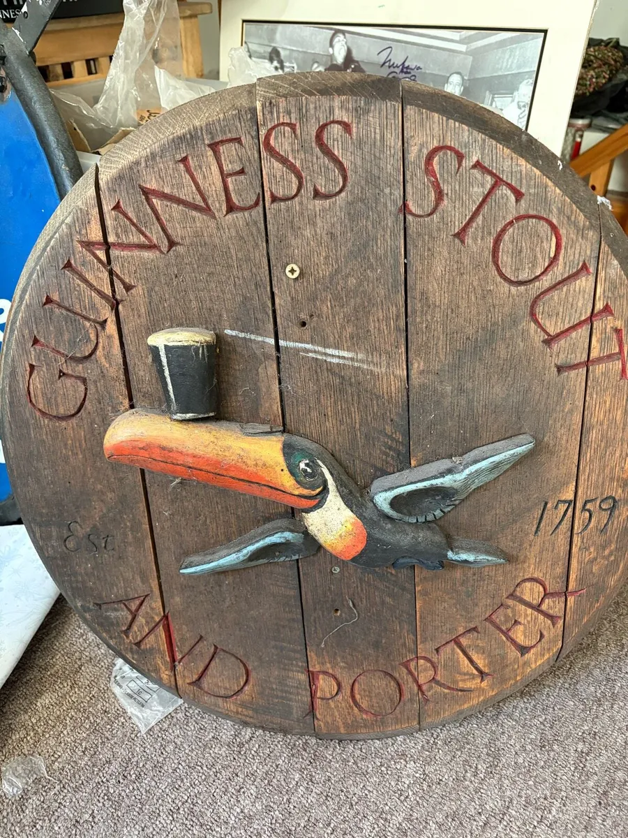 Guinness wooden sign - Image 1