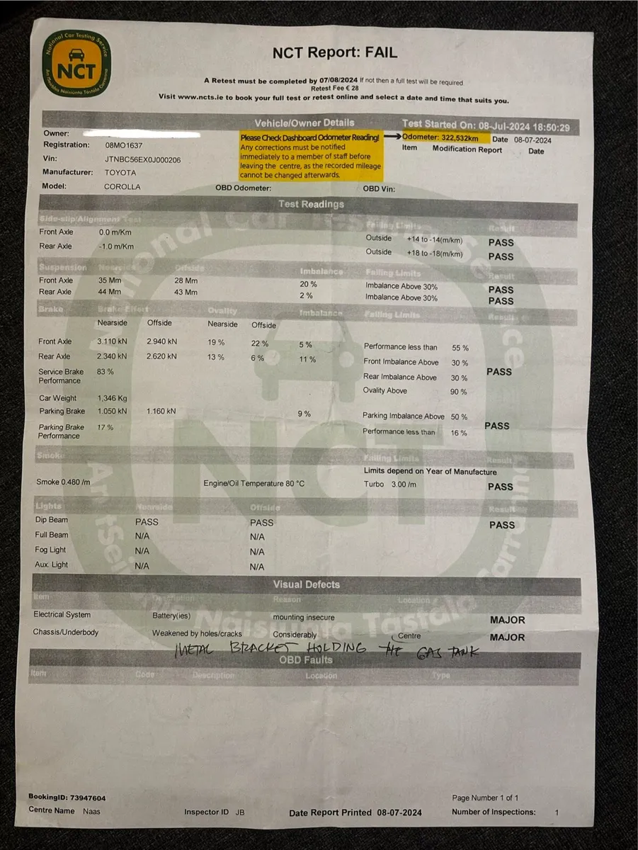 SOLD Toyota Corolla 1.4 diesel for parts - Image 2