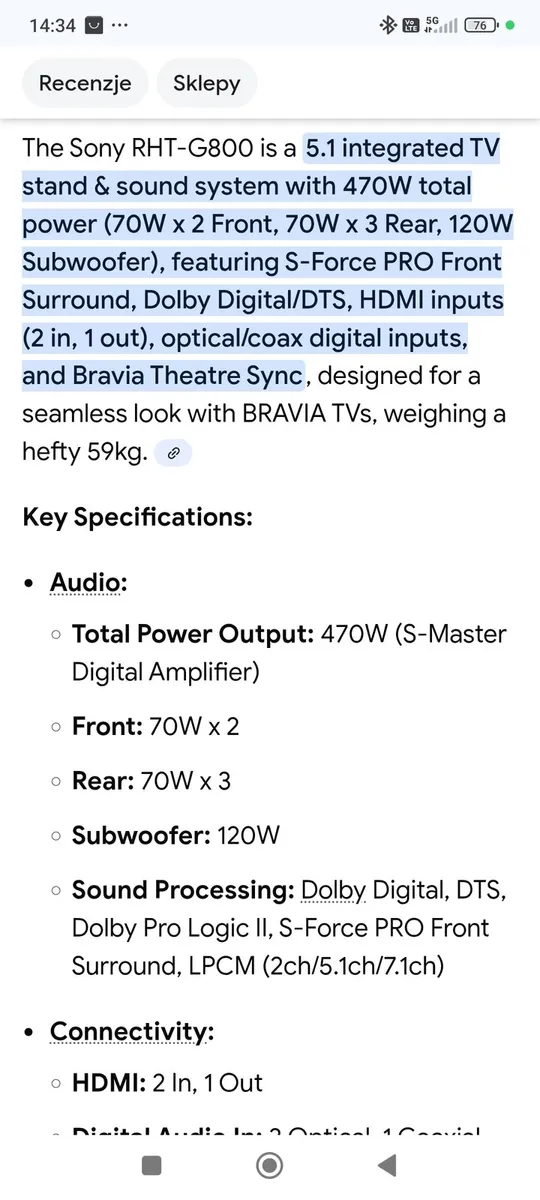 Sound bar/ TV stand SONY - Image 4