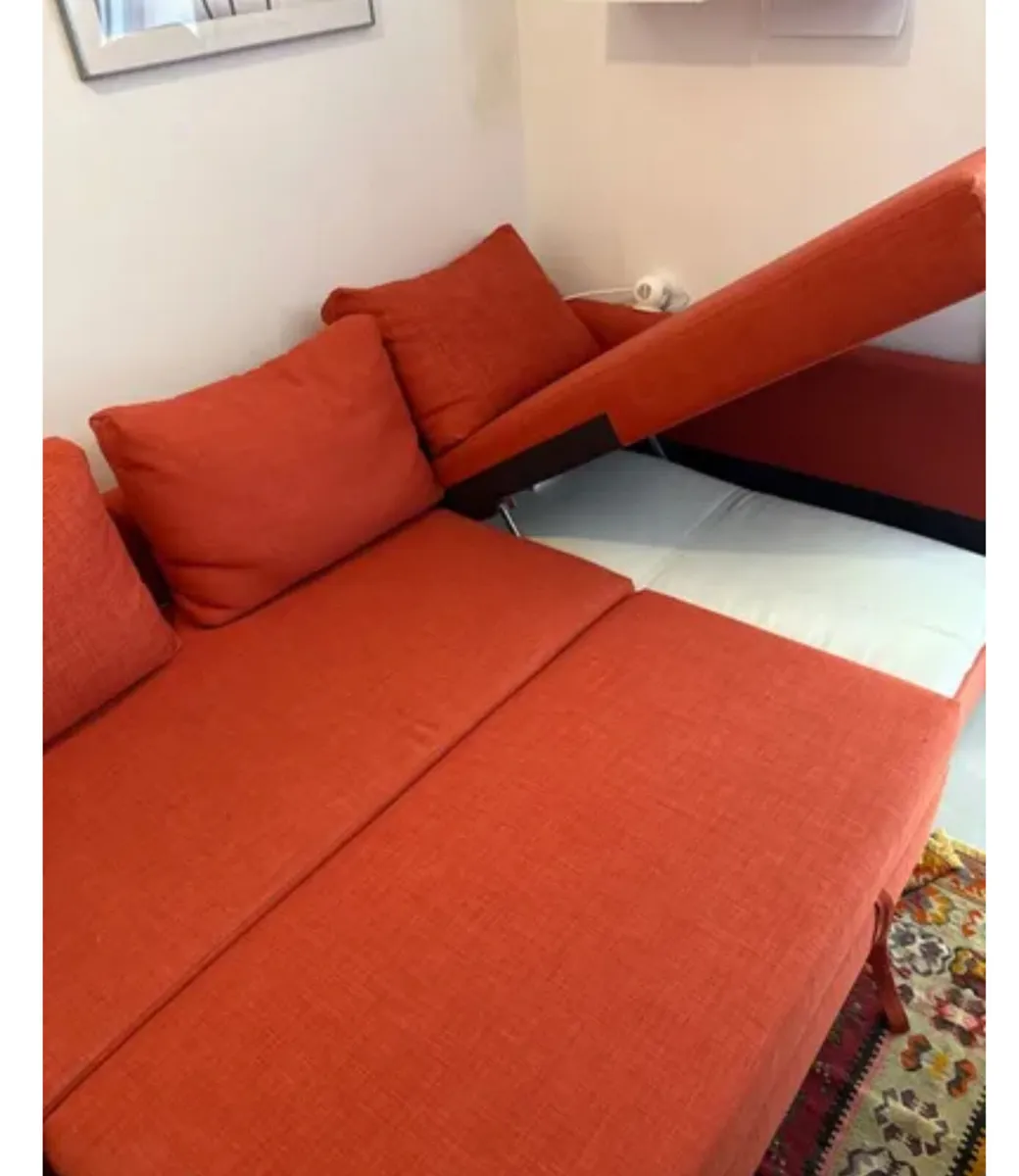Ikea sofabed orange - Image 1