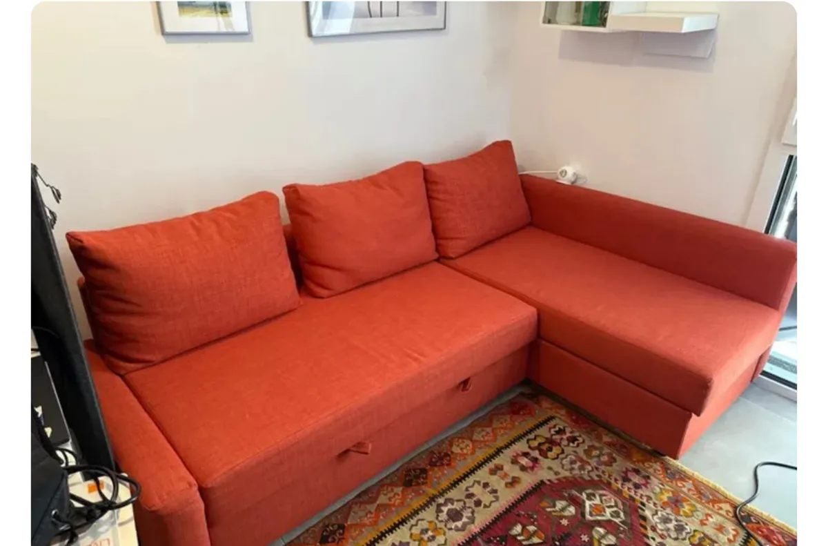 Ikea sofabed orange - Image 2