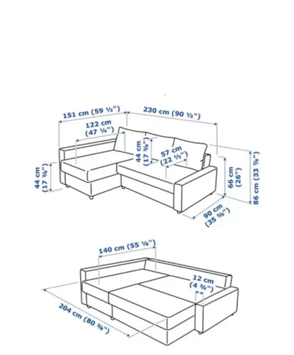 Ikea sofabed orange - Image 3