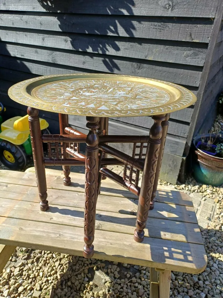 Vintage Moroccan Foldup Table - Image 3