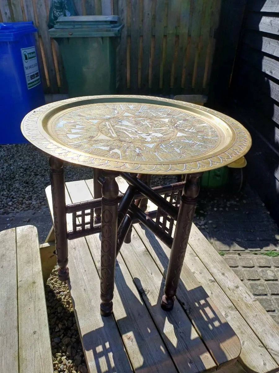 Vintage Moroccan Foldup Table - Image 4