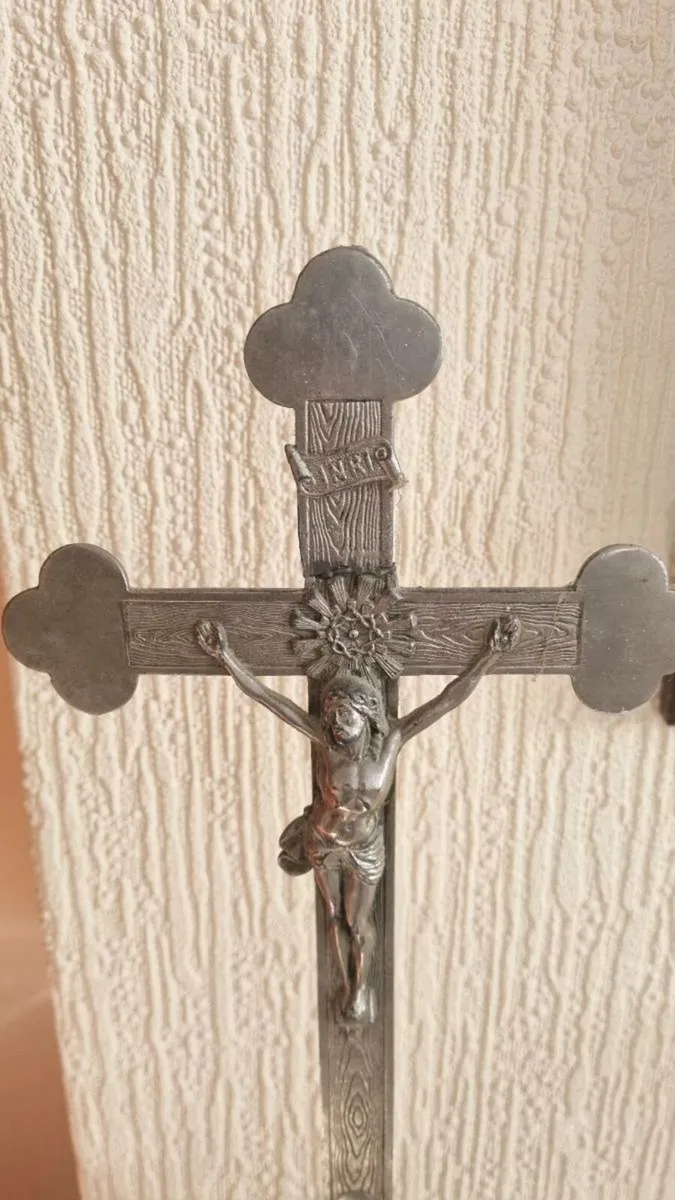 Antique Altar Cross - Image 2