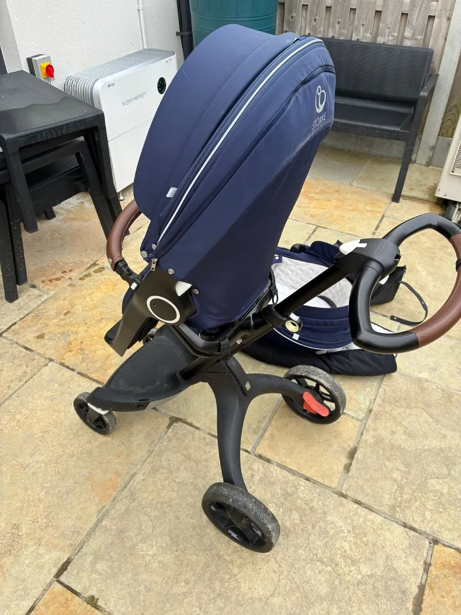Stokke Xplory Stroller – Navy Blue – Huge Bundle - Image 2