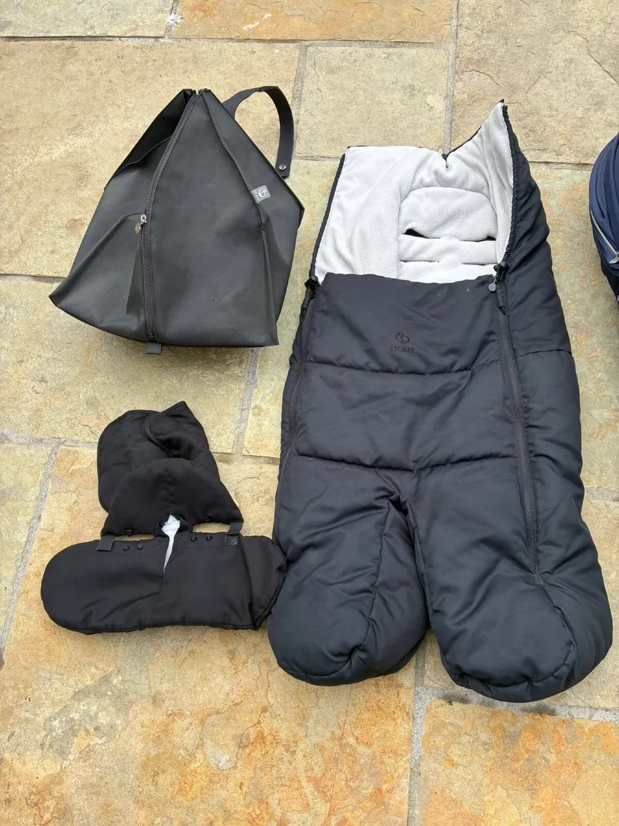 Stokke Xplory Stroller – Navy Blue – Huge Bundle - Image 4