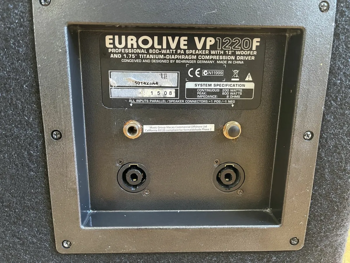 Behringer Eurolive VS 1220F Stage Monitor - Image 3