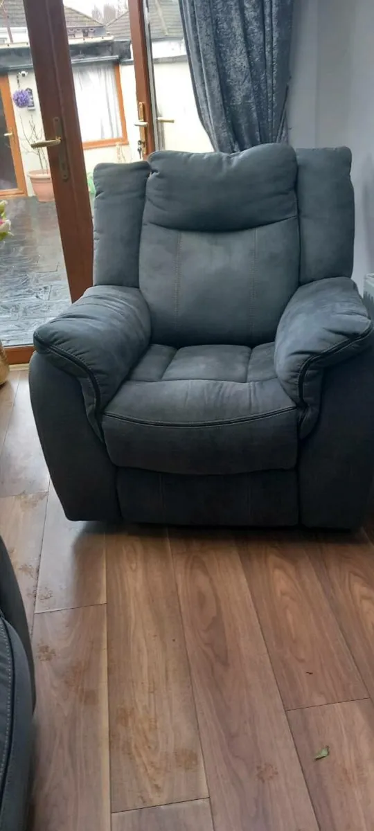 Almost new sofa and reclining arm chair - Image 1