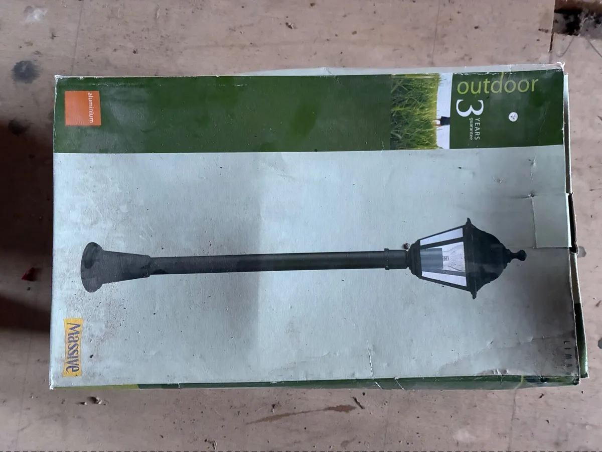 Trampoline ,bike , garden shed & 5 outdoor lights - Image 2