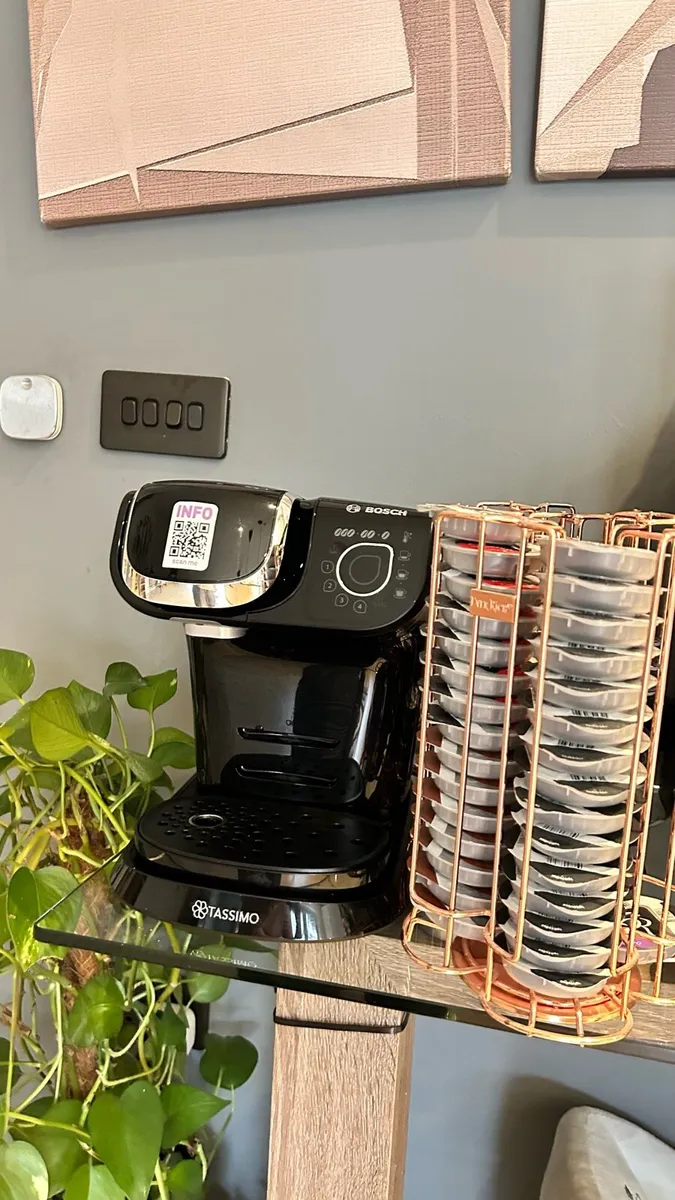Tassimo Coffee machine and pod holders - Image 1