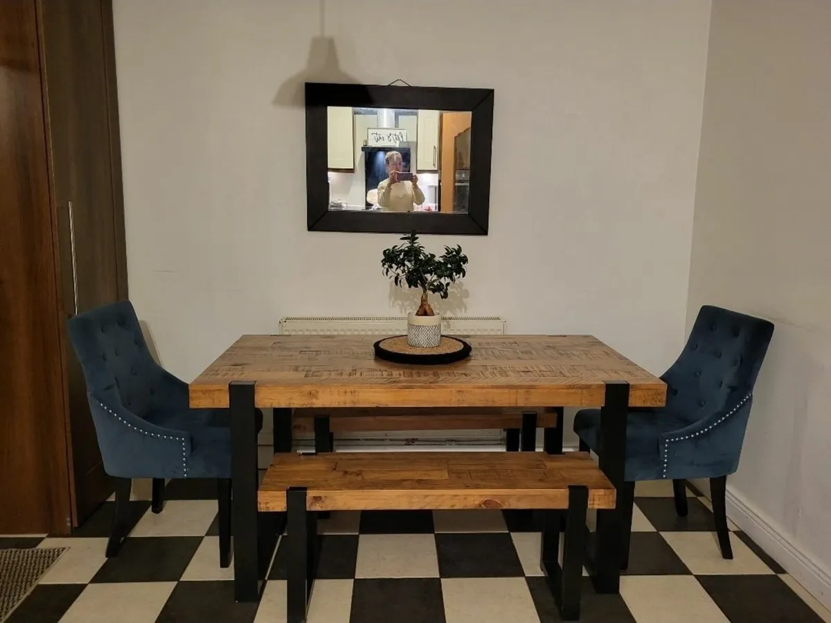 Dining table and bench set - Image 2