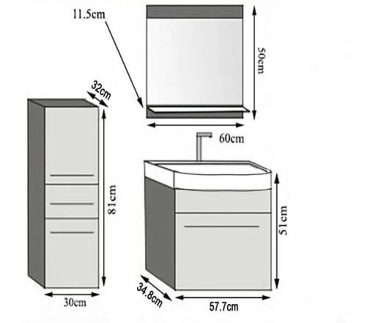 Bathroom furniture set - Image 2
