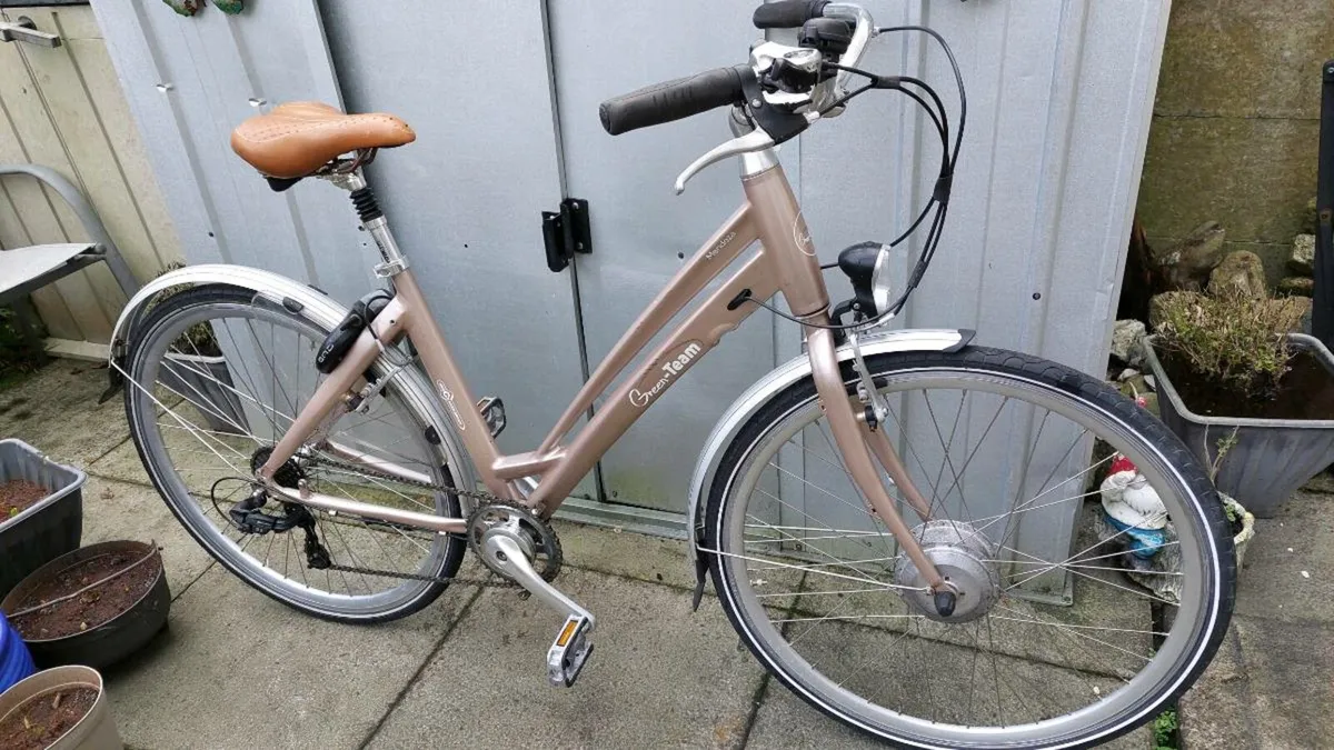 Green Team Ladies Step Through City Bike - Image 3