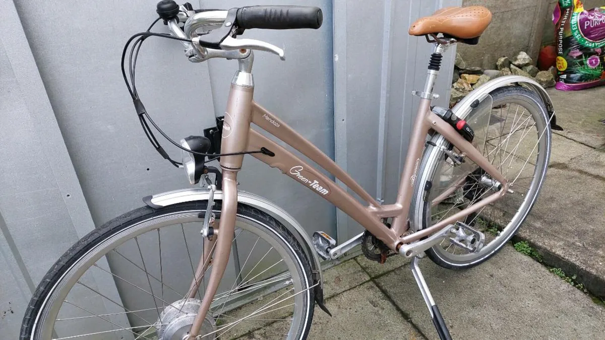 Green Team Ladies Step Through City Bike - Image 4
