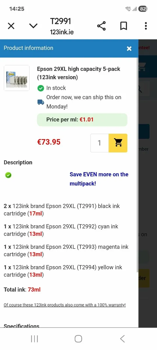 Printer ink cartridges - Image 3