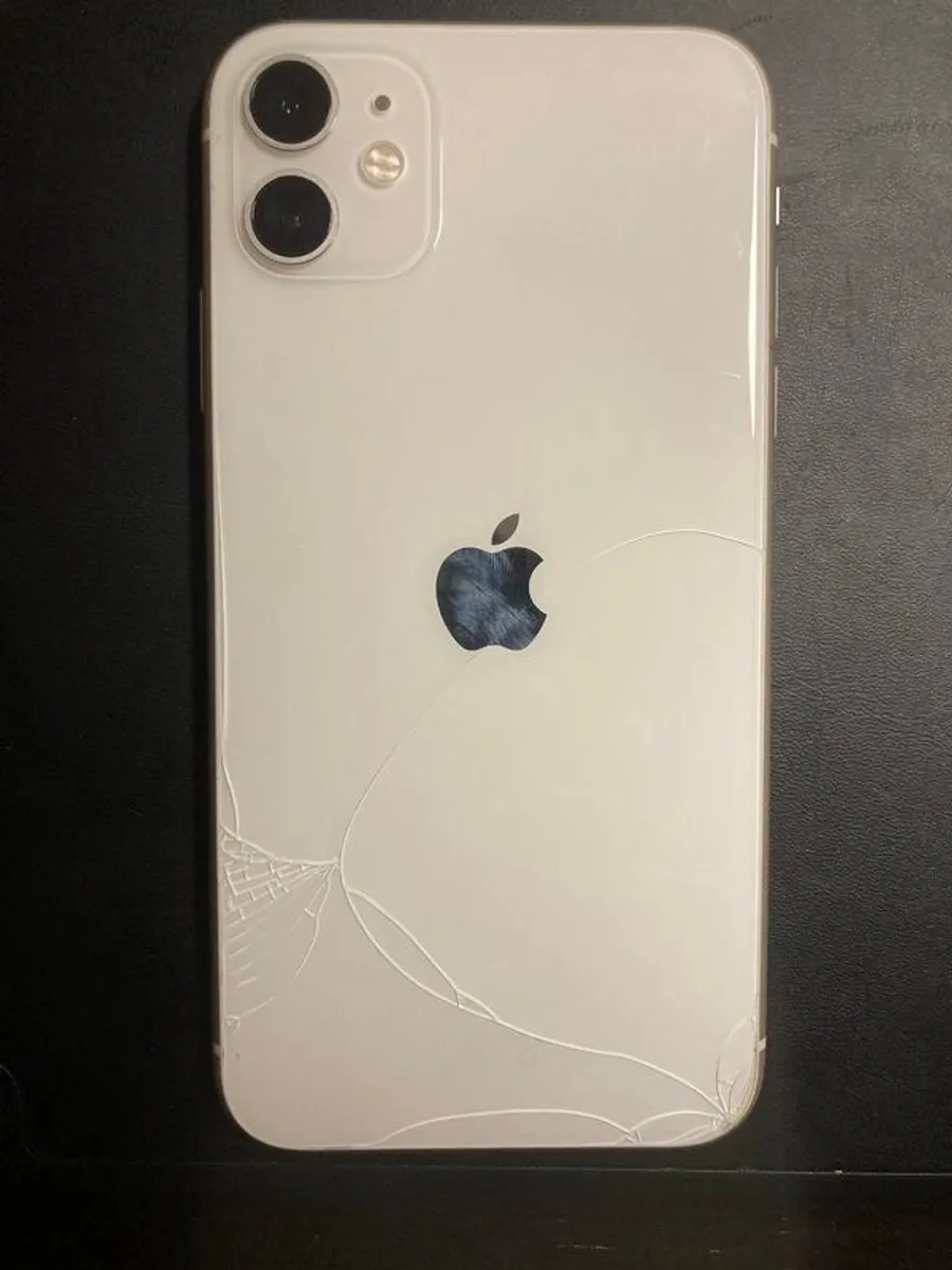 iPhone 11  64GB  Network Locked  Cracked Back - Image 3
