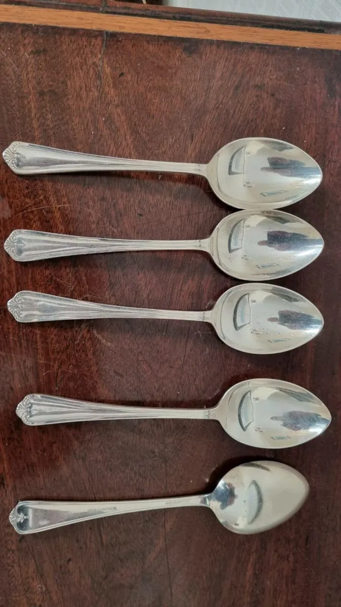 Antique Newbridge Silver Spoons - Image 1