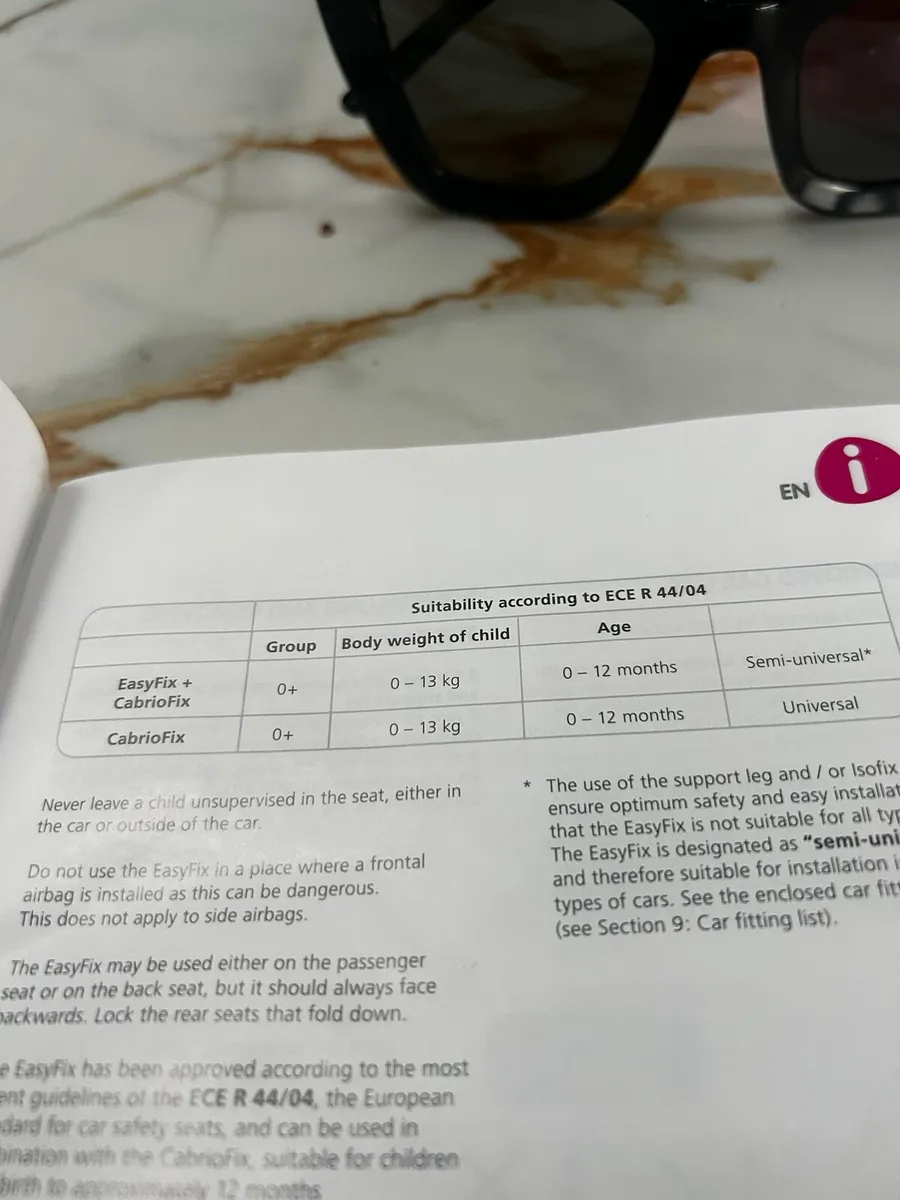 2 ISO fix bases for maxi Cosi easy fix + cabriofix - Image 1