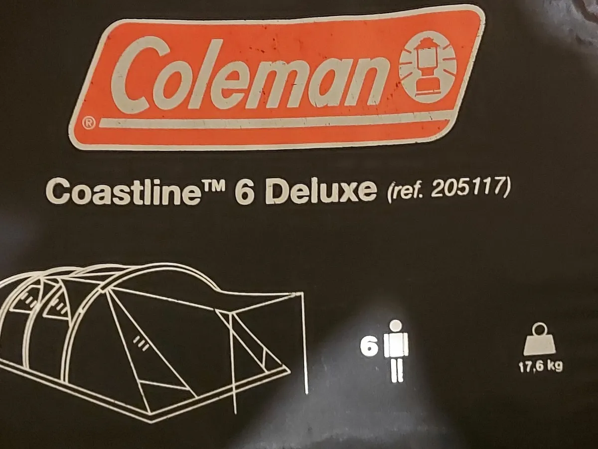 COLEMAN COASTLINE Deluxe 6 Person Tent in CarryBag - Image 2