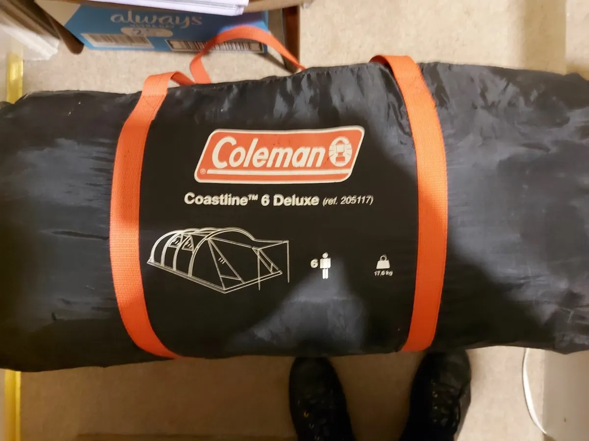 COLEMAN COASTLINE Deluxe 6 Person Tent in CarryBag - Image 1