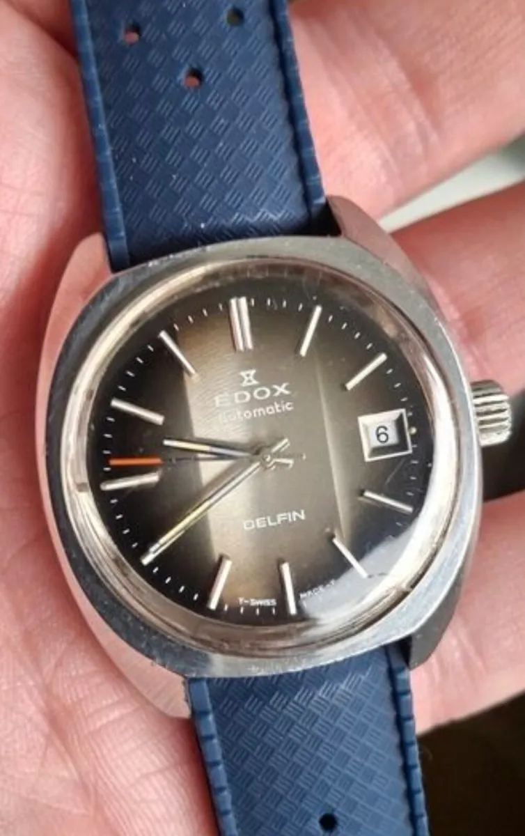 Vintage Edox Delfin Automatic - 1970s Swiss Made - - Image 2