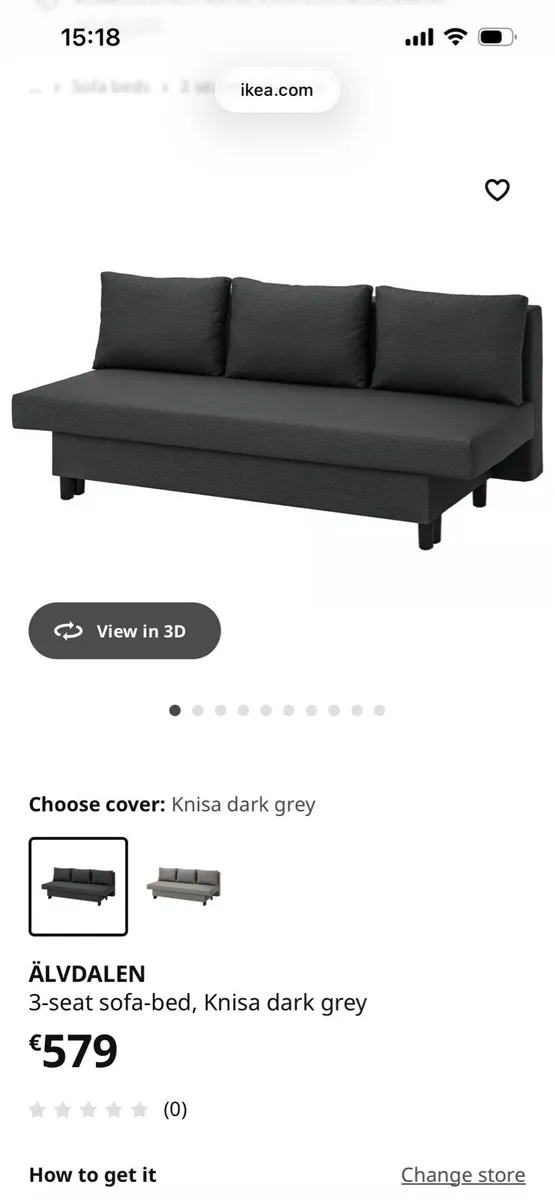 Sofa bed 3 seaters - Image 4