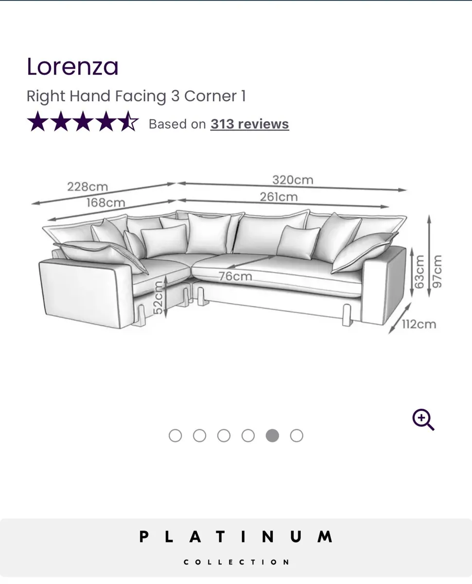 Sofa and foot stool - Image 2