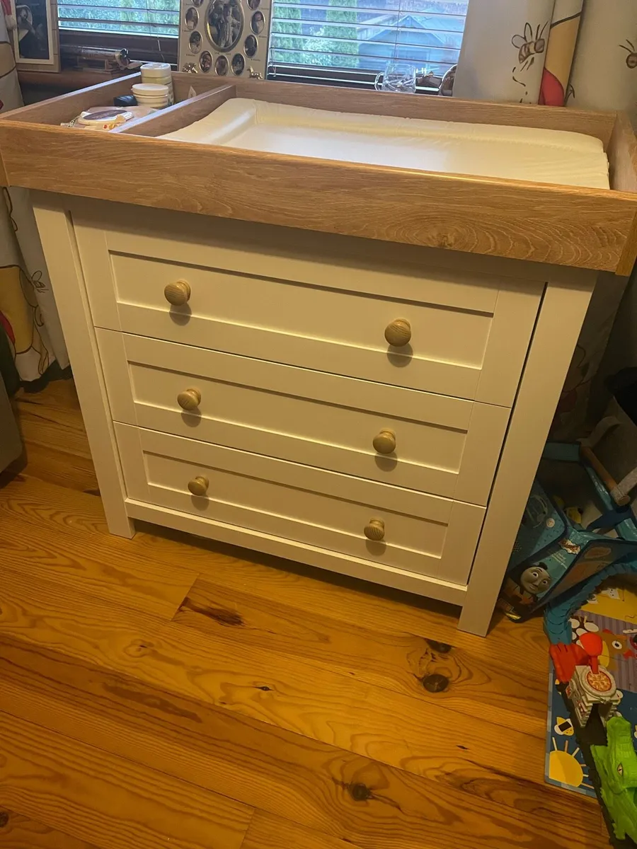 2 Piece Cotbed Range - White/Natural - Image 3